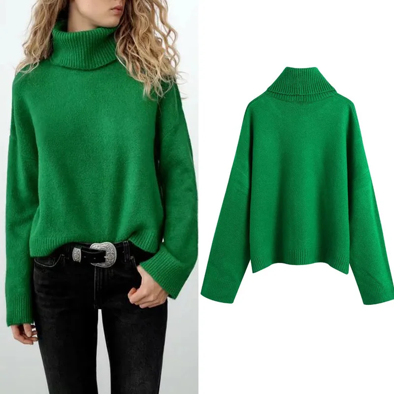 KUMSVAG Women Autumn Loose Pullover Sweaters 2021 Fashion Solid Turtleneck Full Sleeve Female Elegant Knitting Sweater Clothing
KUMSVAG Women Autumn Loose Pullover Sweaters 2021 Fashion Solid Turtleneck Full Sleeve Female Elegant Knitting Sweater Clothing
