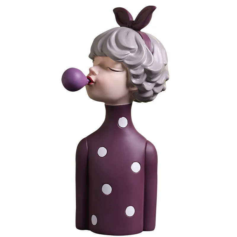 Bubble Mouth Girl Desktop Sculpture Crafts Resin Decoration Living Room Bedroom Entrance Clothing Catering Decoration
Bubble Mouth Girl Desktop Sculpture Crafts Resin Decoration Living Room Bedroom Entrance Clothing Catering Decoration