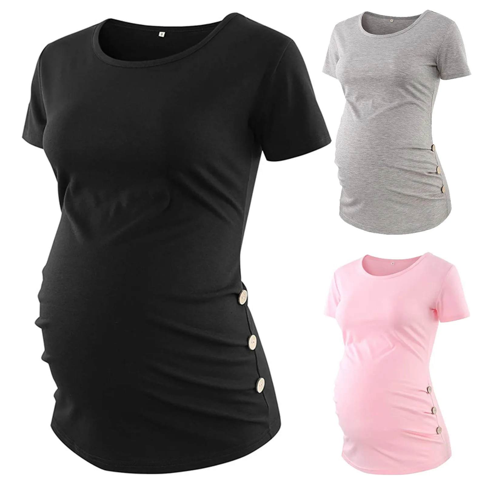Maternity O-neck Solid Short Sleeve Breast-feeding Pregnant Woman Nursing Blouse Embarazada Одежда Для Беременных
Maternity O-neck Solid Short Sleeve Breast-feeding Pregnant Woman Nursing Blouse Embarazada Одежда Для Беременных