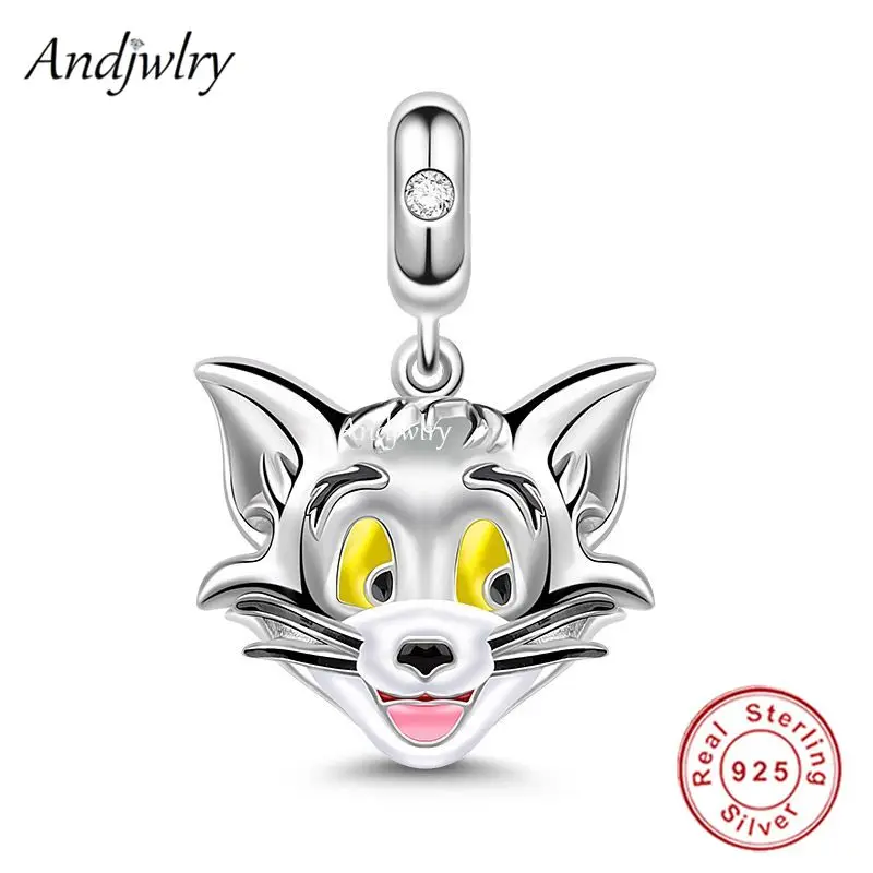 925 Sterling Silver Tom The Cat Dangle Charm Fit Pandora Charms Original Bracelet 925 Siver Bangle DIY Jewelry Berloque
925 Sterling Silver Tom The Cat Dangle Charm Fit Pandora Charms Original Bracelet 925 Siver Bangle DIY Jewelry Berloque