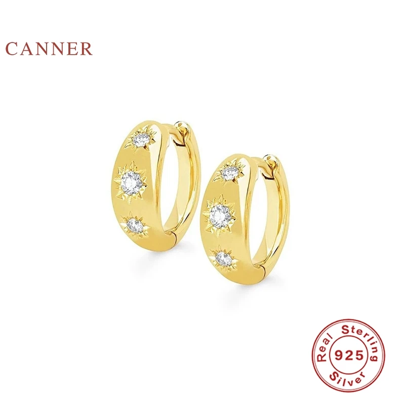 CANNER Wild Octagonal Star Pattern Earrings For Women 100% Real 925 Sterling Silver Earrings Hoops Fine Jewelry Pendientes
CANNER Wild Octagonal Star Pattern Earrings For Women 100% Real 925 Sterling Silver Earrings Hoops Fine Jewelry Pendientes