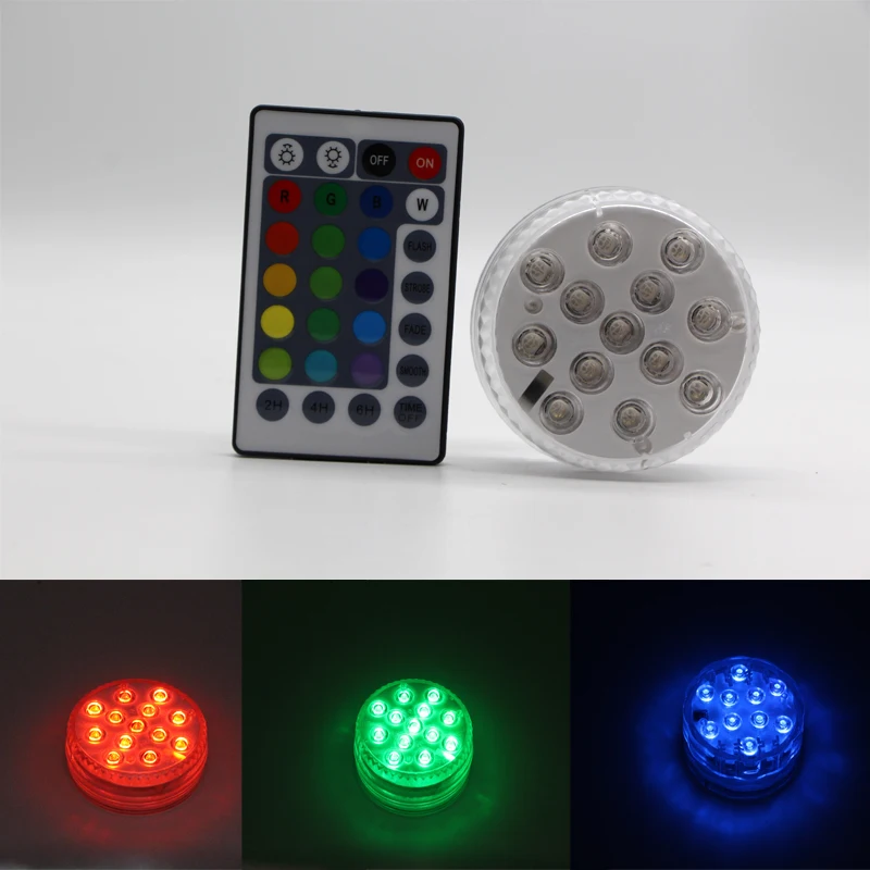 13led/10led Swimming pool lights with remote control 16 colors RGB dive light durable LED bulb portable underwater night light
13led/10led Swimming pool lights with remote control 16 colors RGB dive light durable LED bulb portable underwater night light