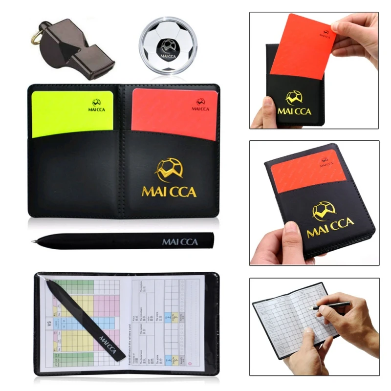 Useful Sports Football Soccer Referee Wallet Notebook With Red Card And Yellow Card Team Sports Soccer Entertainment 2
Useful Sports Football Soccer Referee Wallet Notebook With Red Card And Yellow Card Team Sports Soccer Entertainment 2