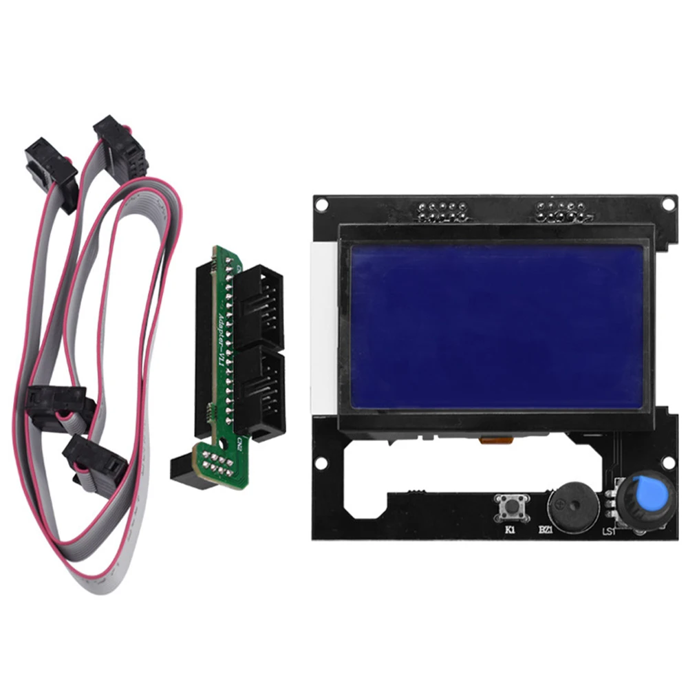 3D Printer Parts 12864 LCD Control Panel Kit Smart Display Screen Controller Module Board with Adapter Cable for RAMPS 1.4
3D Printer Parts 12864 LCD Control Panel Kit Smart Display Screen Controller Module Board with Adapter Cable for RAMPS 1.4
