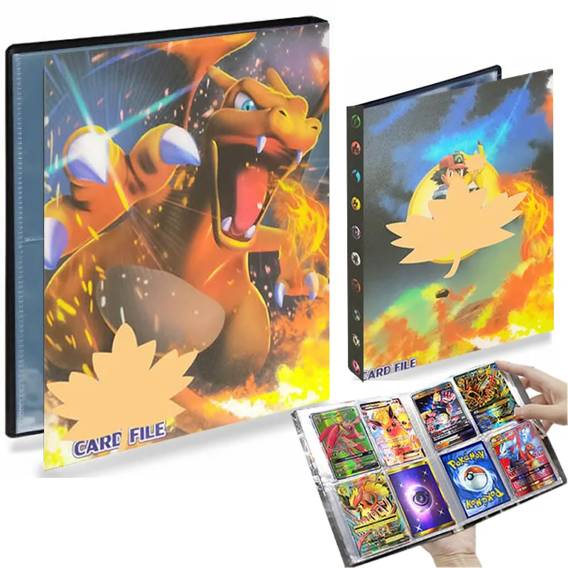 4 карманный альбом Charizard Pokemon 240, книга для карт, играющая игра с покемоном, папка для коллекционеров V Vmax, папка с загруженным держателем списк...
4 карманный альбом Charizard Pokemon 240, книга для карт, играющая игра с покемоном, папка для коллекционеров V Vmax, папка с загруженным держателем списк...