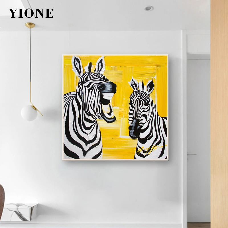 Shout Zebras Yellow Oil Canvas Painting Custom Modern Animal Wall Art Poster Picture Prints for Living Room Bedroom Decoration
Shout Zebras Yellow Oil Canvas Painting Custom Modern Animal Wall Art Poster Picture Prints for Living Room Bedroom Decoration