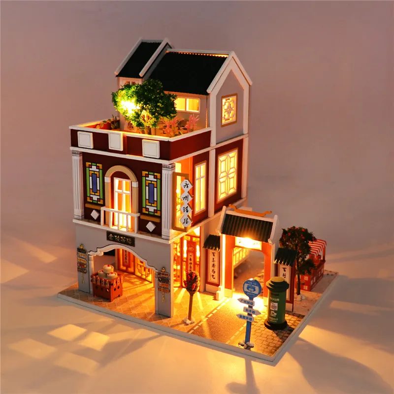 Simulation House Miniature Wooden Furniture DollHouse With Accessories Wooden House Furniture Set Dolls Baby Room For Kids Play 
Simulation House Miniature Wooden Furniture DollHouse With Accessories Wooden House Furniture Set Dolls Baby Room For Kids Play