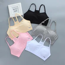 Tops for Girls Teen Bra Girl Top Vest Topic Girls Sport Adolescente Kids Teenagers Underwear Racerback Training Bras 7-14 Year