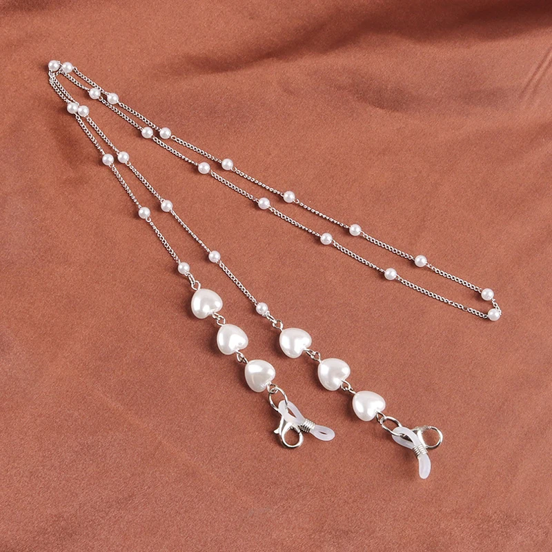 Fashion Glasses Chains Women Eyeglasses Sunglasses Pearl Mask Chain Love Heart Mask Chain Pearl Chain Fashion Necklace
Fashion Glasses Chains Women Eyeglasses Sunglasses Pearl Mask Chain Love Heart Mask Chain Pearl Chain Fashion Necklace