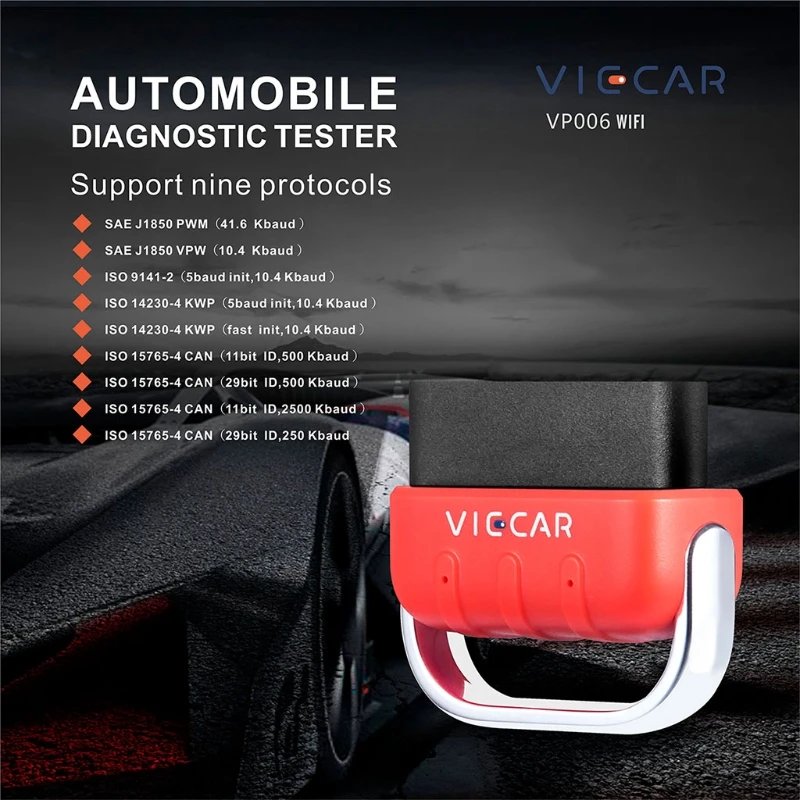 Real-time Bluetooth 5.0 Pro Vehicle Scanner Tool with 17 Detection Functions for Car Monitoring, VP005/VP006 T21E
Real-time Bluetooth 5.0 Pro Vehicle Scanner Tool with 17 Detection Functions for Car Monitoring, VP005/VP006 T21E