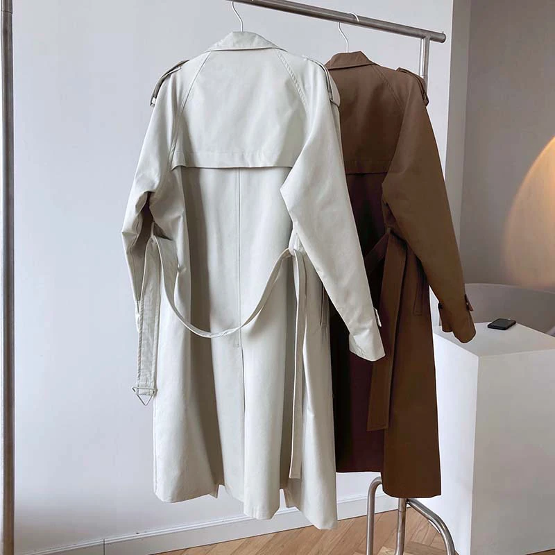 2021 new spring and autumn temperament British mid-length simple wind over-the-knee windbreaker women loose European and America
2021 new spring and autumn temperament British mid-length simple wind over-the-knee windbreaker women loose European and America