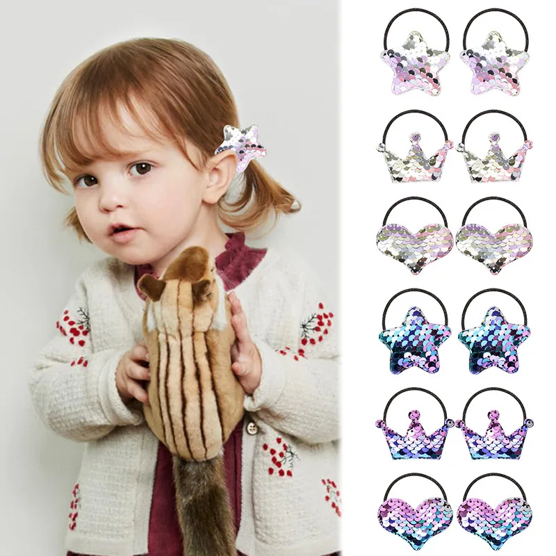 24pcs/set Sequin Gradient Colorful Elastic Hair Ties Rubber Bands Glittery Stars Crown Love Hair Clips for Girls Kids Toddlers
24pcs/set Sequin Gradient Colorful Elastic Hair Ties Rubber Bands Glittery Stars Crown Love Hair Clips for Girls Kids Toddlers