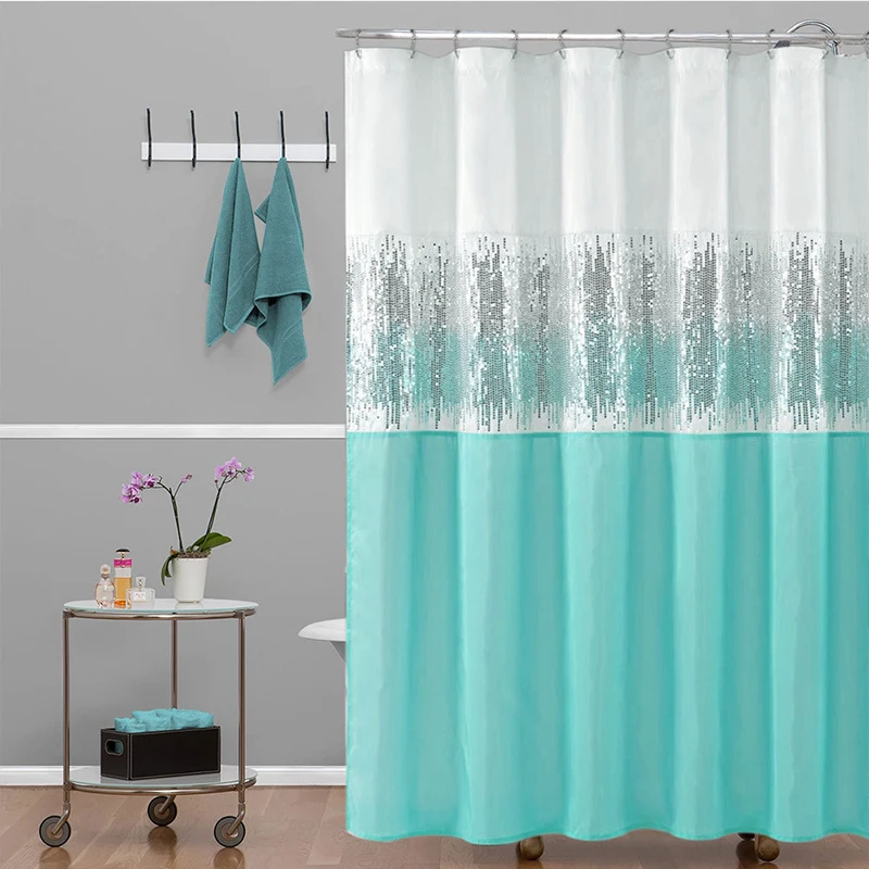 Solid color Splicing Waterproof Shower Curtain, Polyester Shower Curtain, Bathroom Color-Blocking Dry And Wet Partition Curtain
Solid color Splicing Waterproof Shower Curtain, Polyester Shower Curtain, Bathroom Color-Blocking Dry And Wet Partition Curtain