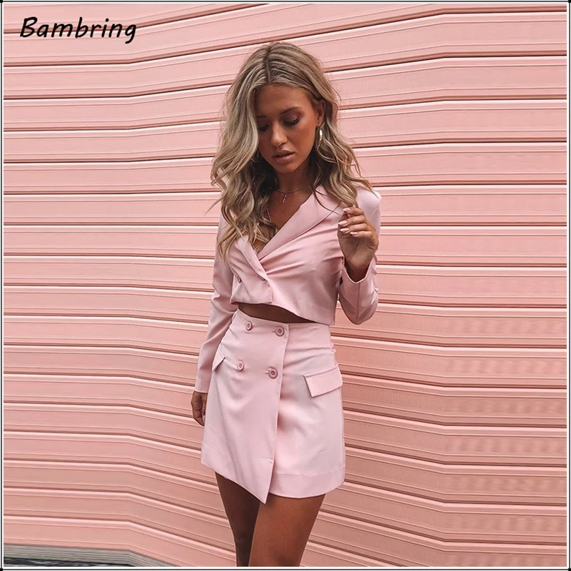 Autumn Womens Blazer Two Piece Suit Set Chic Short Jacket Mini Skirt Occupation Suits Casual Black High Waist Skirt Fashion Tops
Autumn Womens Blazer Two Piece Suit Set Chic Short Jacket Mini Skirt Occupation Suits Casual Black High Waist Skirt Fashion Tops