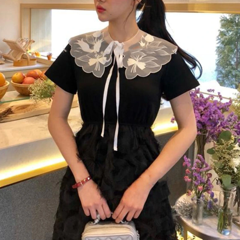 Women Lace Fake Collar Blouse Cloud Shoulder Doll Collar Detachable Shirt Elegant Collar Women Clothes Accessories
Women Lace Fake Collar Blouse Cloud Shoulder Doll Collar Detachable Shirt Elegant Collar Women Clothes Accessories
