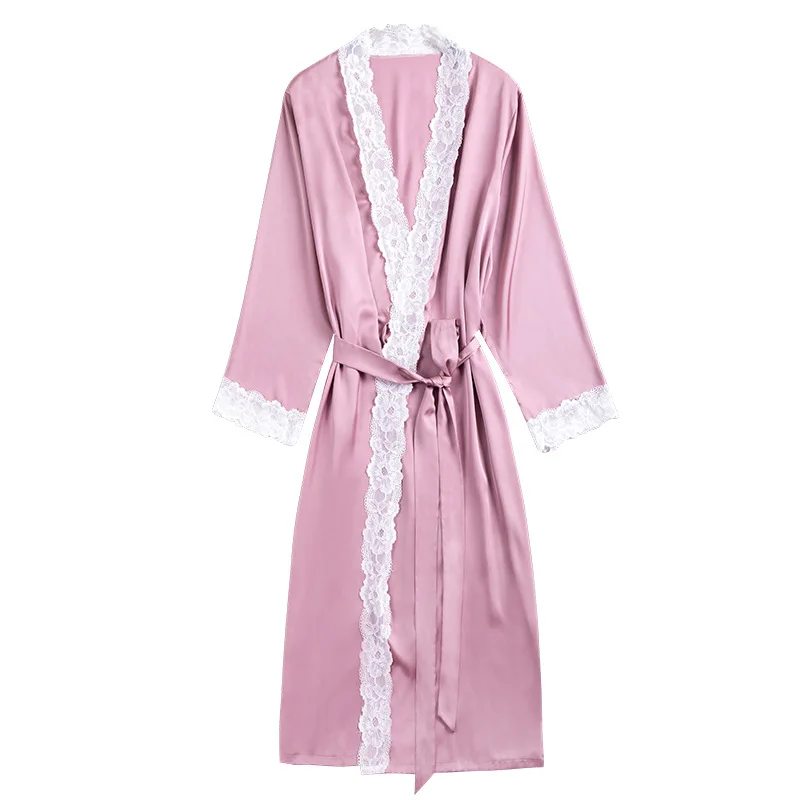Spring And Summer Women'S Silk Nightdress Long Silk Morning Robe Long-Sleeved Nightgown Loungewear Sleepwear Pijamas Verano
Spring And Summer Women'S Silk Nightdress Long Silk Morning Robe Long-Sleeved Nightgown Loungewear Sleepwear Pijamas Verano
