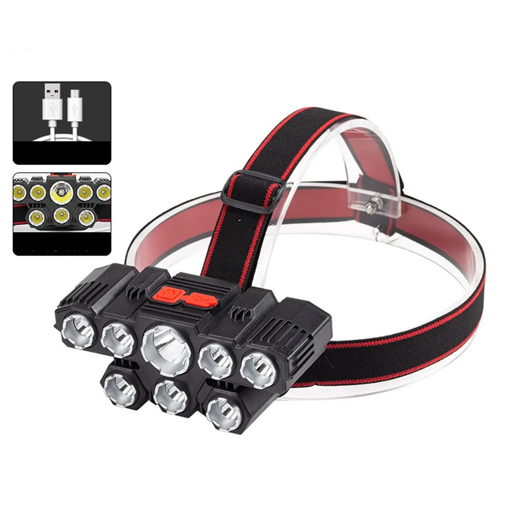 Portable Waterproof LED Headlamp Super Bright 40000LM Headlight Flashlight 3 Modes Head Torch 8LED Work Light Camping Lantern
Portable Waterproof LED Headlamp Super Bright 40000LM Headlight Flashlight 3 Modes Head Torch 8LED Work Light Camping Lantern