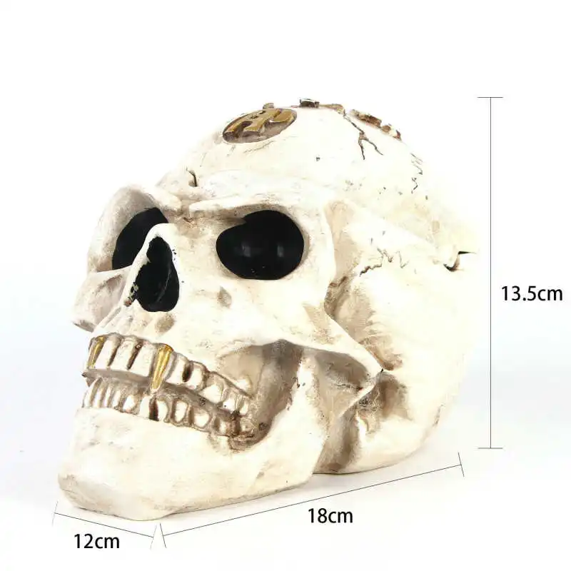 Resin Skull Home Decoration Accessories 18cm Retro People Skull Head Ashtray With Lid Special Valentine's Day Gift For Boyfriend
Resin Skull Home Decoration Accessories 18cm Retro People Skull Head Ashtray With Lid Special Valentine's Day Gift For Boyfriend