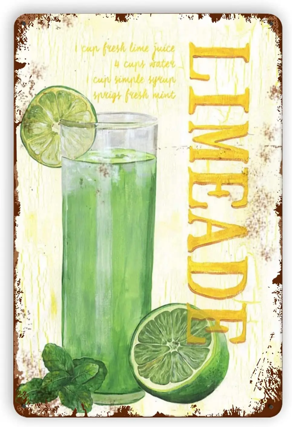 Aperiy Limeade Metal Tin Sign Yard House Home Decor Garage Shop Office Decor Poster,8x12 Inches
Aperiy Limeade Metal Tin Sign Yard House Home Decor Garage Shop Office Decor Poster,8x12 Inches