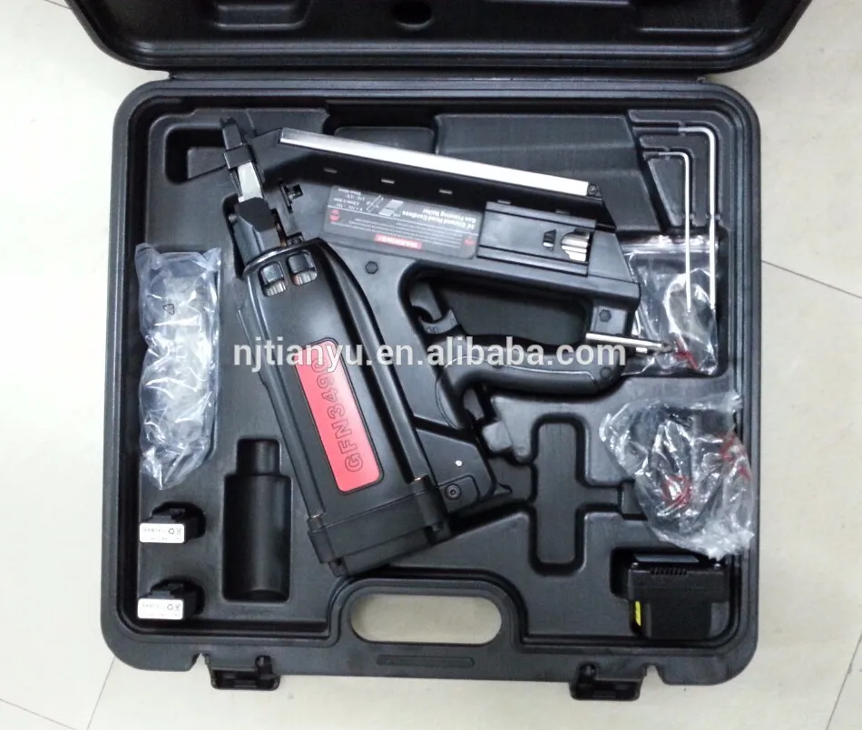 2 Li-lion battery powerful gas gun shooting concrete gas nails for construction usage
2 Li-lion battery powerful gas gun shooting concrete gas nails for construction usage