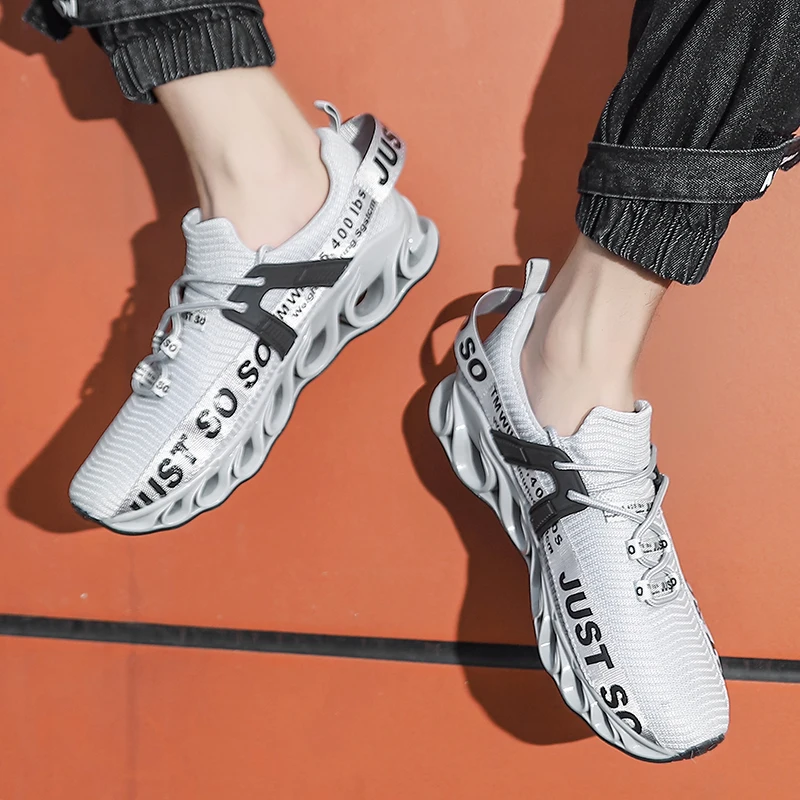 Autumn Male Running Sneakers Mesh Blade Shoes Fashionable Men's Trend Light Walk Shoes Sports Outdoor Training Zapatillas Hombre
Autumn Male Running Sneakers Mesh Blade Shoes Fashionable Men's Trend Light Walk Shoes Sports Outdoor Training Zapatillas Hombre