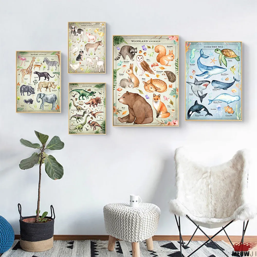 Safari Animals Words Poster Farm Nursery Art Prints Dinosaur Vintage Canvas Painting Modern Wall Picture Kids Room Home Decor
Safari Animals Words Poster Farm Nursery Art Prints Dinosaur Vintage Canvas Painting Modern Wall Picture Kids Room Home Decor
