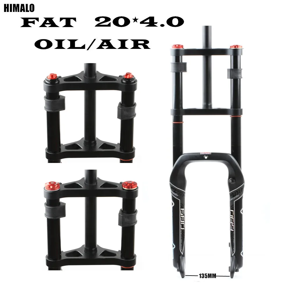 HIMALO 680 20 ''* 4 0'' 20*135 мм Толстая вилка для снега пляжа велосипеда толстая плеча