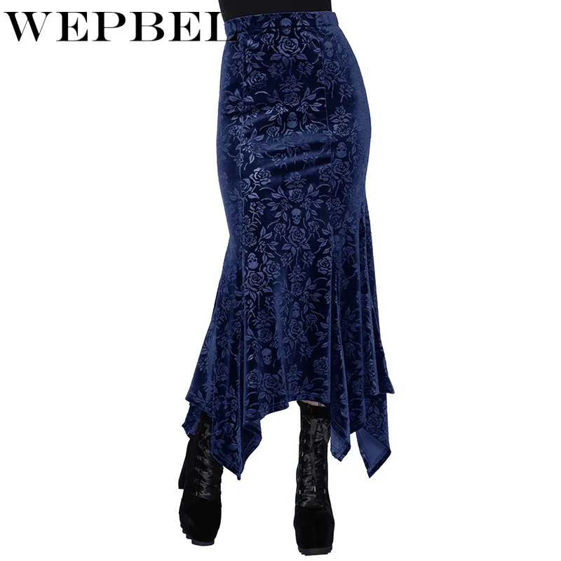WEPBEL Women Sexy Skull Print Mermaid Skirt Ladies High Waist Slim Fit Irregular Bodycon Skirt Ankle Length Skirt
WEPBEL Women Sexy Skull Print Mermaid Skirt Ladies High Waist Slim Fit Irregular Bodycon Skirt Ankle Length Skirt
