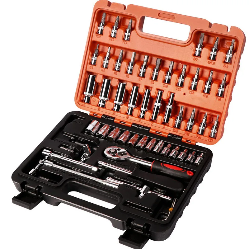 Wrench Screwdriver Socket Set 53-piece Combination Auto Repair Tool Set Household Multifunctional Ratchet Socket Set
Wrench Screwdriver Socket Set 53-piece Combination Auto Repair Tool Set Household Multifunctional Ratchet Socket Set