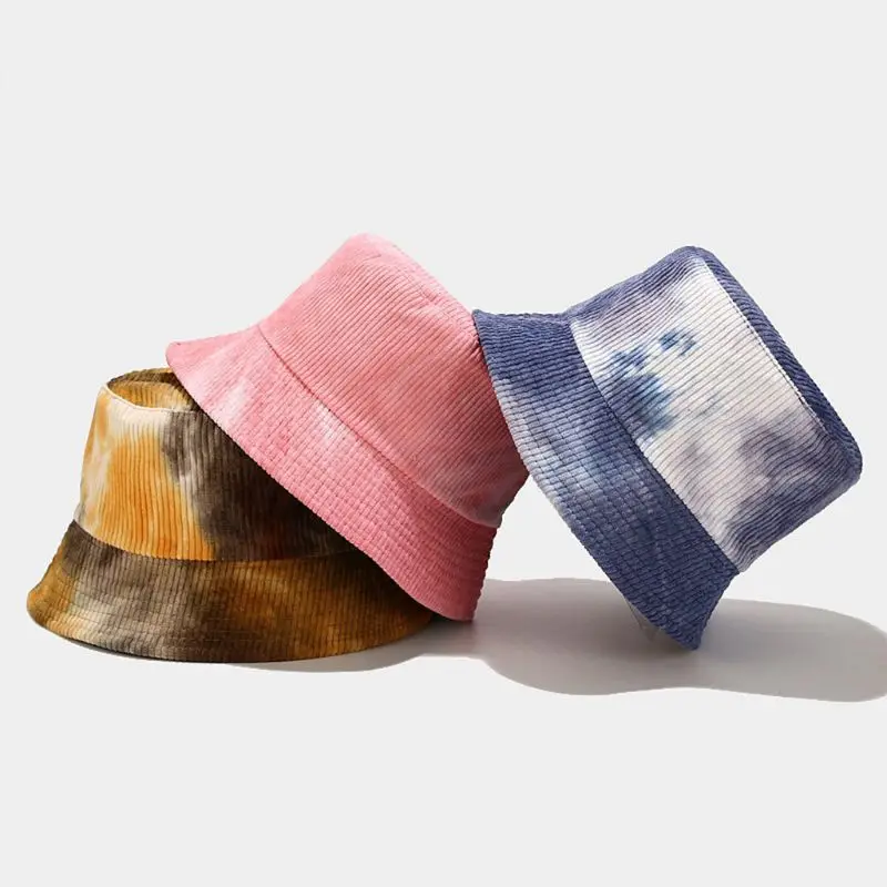 Women Autumn Corduroy Striped Sunscreen Bucket Hat Gradient Tie-Dye Reversible Double Sided Hip-Hop Panama Fisherman Cap
Women Autumn Corduroy Striped Sunscreen Bucket Hat Gradient Tie-Dye Reversible Double Sided Hip-Hop Panama Fisherman Cap