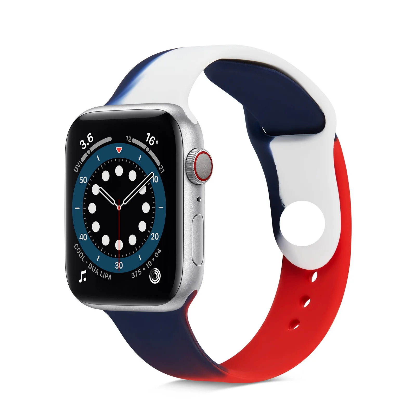 Ремешок силиконовый Радужный для iwatch se, спортивный, подходит для Apple watch 34/5/6 поколения 
Ремешок силиконовый Радужный для iwatch se, спортивный, подходит для Apple watch 34/5/6 поколения