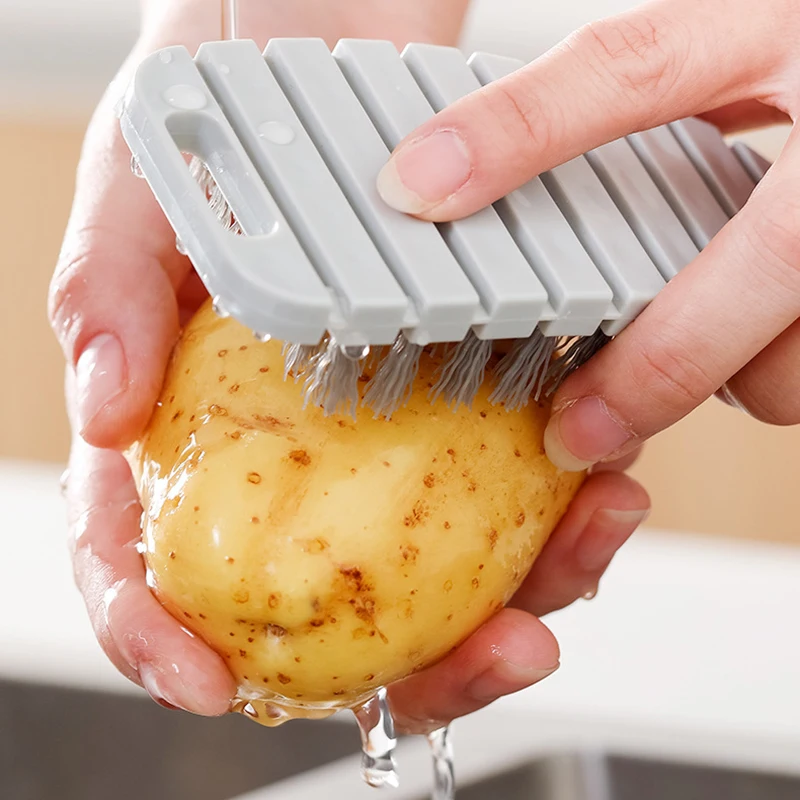 Flexible Vegetable Fruits Cleaning Brush Deep Clean Fruit Scrubber Brush Kitchen Tools For Kitchen DO 
Flexible Vegetable Fruits Cleaning Brush Deep Clean Fruit Scrubber Brush Kitchen Tools For Kitchen DO