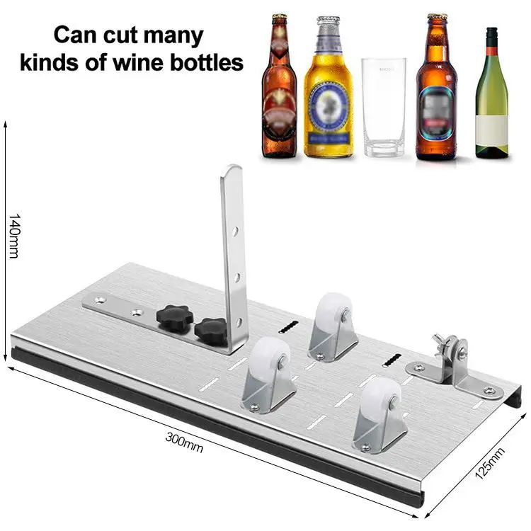 Glass Bottle Cutter Cutting Thickness 3-10mm Aluminum Alloy Cutting Control Glass Sculptures 
Glass Bottle Cutter Cutting Thickness 3-10mm Aluminum Alloy Cutting Control Glass Sculptures
