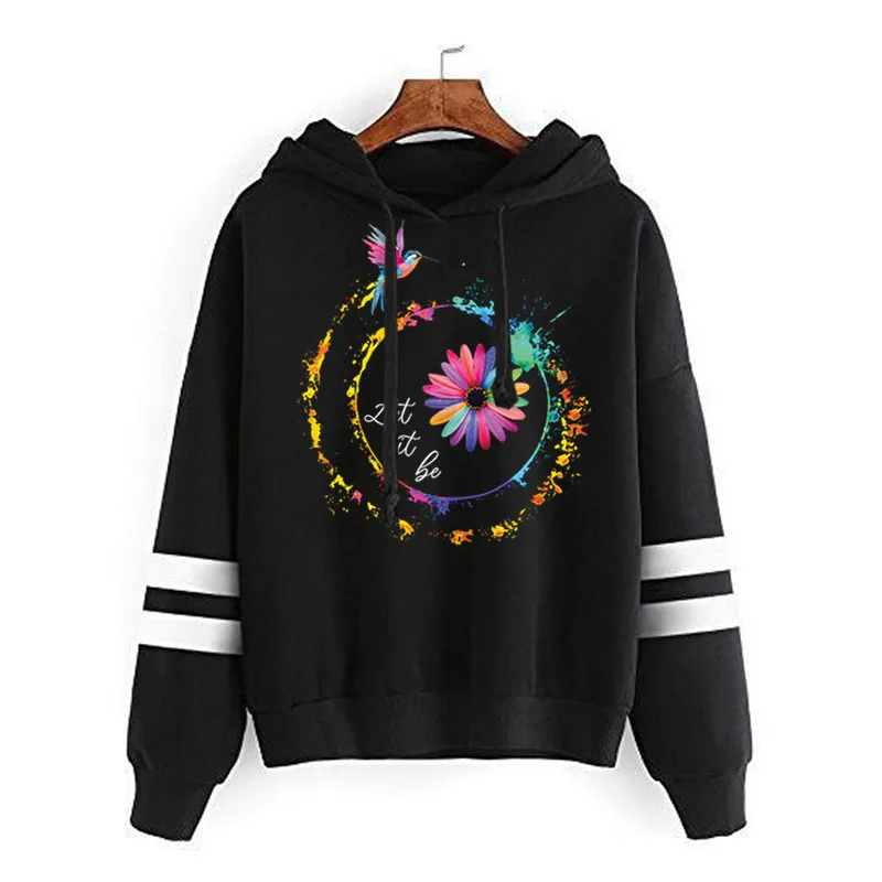 Women Hoodie Color Bird Sunflower Printed Hoodies Women Double Striped Long Sleeve Fleece Sweatshirt with Hat Girls Pullovers
Women Hoodie Color Bird Sunflower Printed Hoodies Women Double Striped Long Sleeve Fleece Sweatshirt with Hat Girls Pullovers