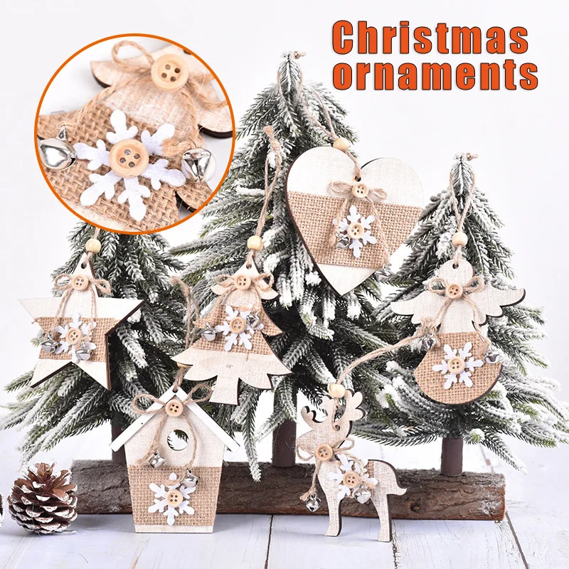 For Xmas Christmas Wooden Ornament Button & Burlap Design Xmas Tree Hanging Tags Decor Seasonal Pendant For Party Home
For Xmas Christmas Wooden Ornament Button & Burlap Design Xmas Tree Hanging Tags Decor Seasonal Pendant For Party Home
