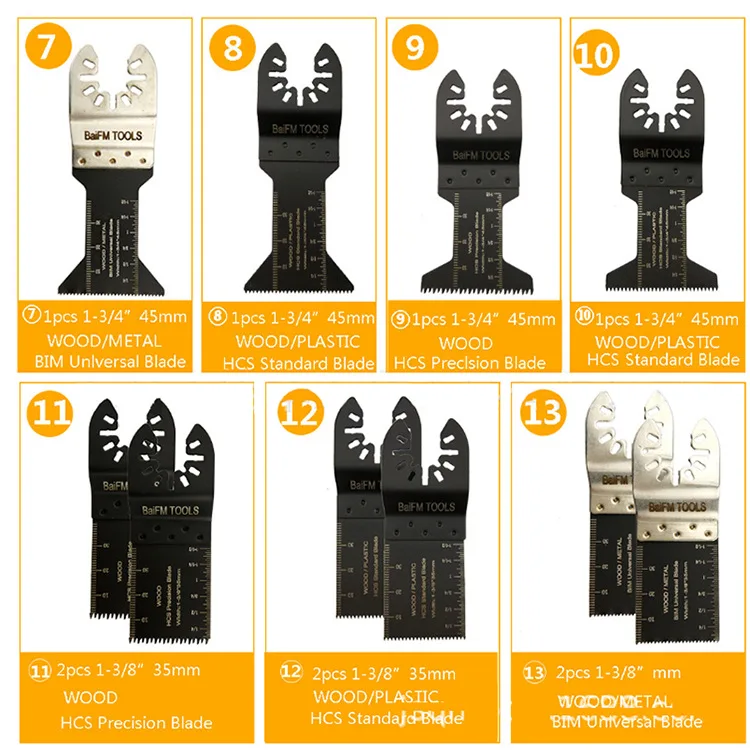 Brand New 16pcs Universal Treasure Accessories Multi-function Trimming Machine Accessories Swing Saw Blade for Tools