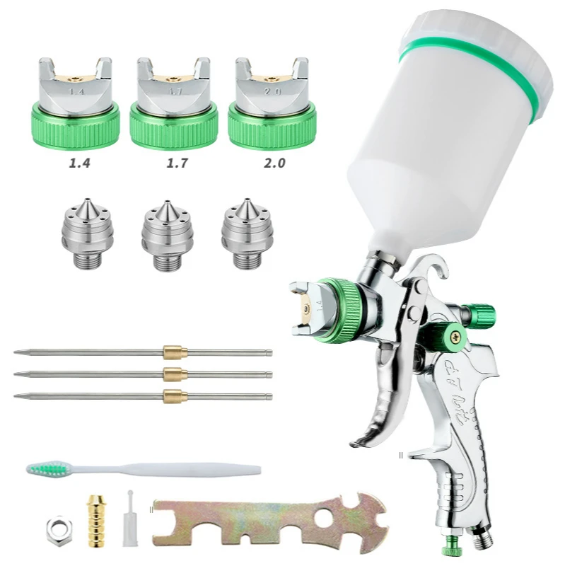 HVLP 2008 1.4/1.7/2.0mm paint spray gun set gravity feed DIY auto Car face Paint spray gun
HVLP 2008 1.4/1.7/2.0mm paint spray gun set gravity feed DIY auto Car face Paint spray gun