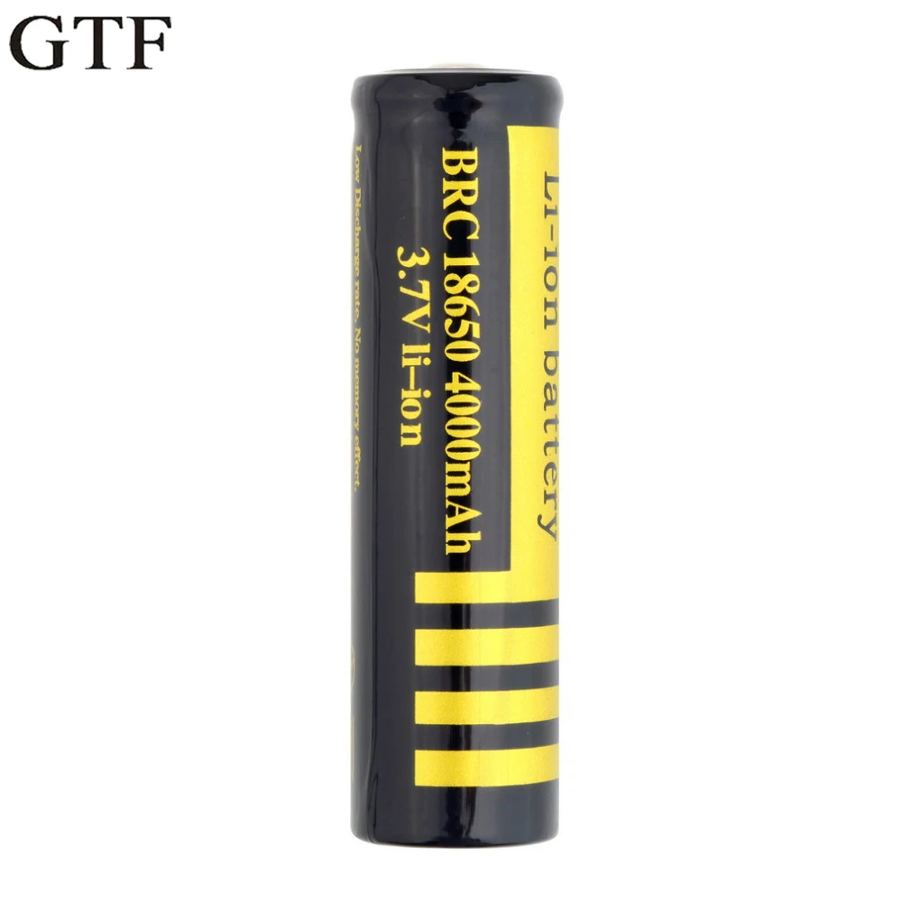 Recharging pile li-ion gtf, 1 piece, 18650, 3.7v, 4000mah, flashlight battery 18650.
Recharging pile li-ion gtf, 1 piece, 18650, 3.7v, 4000mah, flashlight battery 18650.
