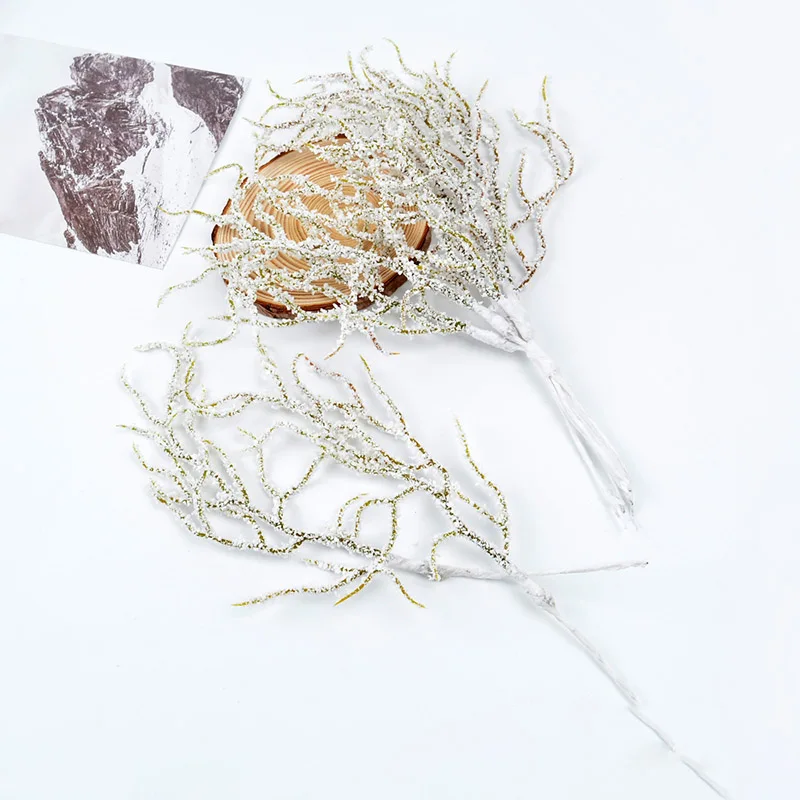 Christmas Artificial White Pine Grass Flower for Wedding Christmas Decoration DIY Craft Wreath Gift Scrapbooking Fake Plant 
Christmas Artificial White Pine Grass Flower for Wedding Christmas Decoration DIY Craft Wreath Gift Scrapbooking Fake Plant