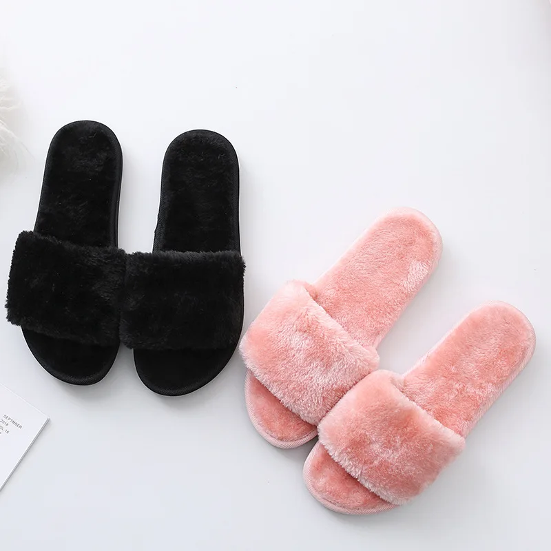 Fashion Women Slippers Furry Fox Fur Slides Home Color Fur Flip Flops Fluffy Plush House Shoes Female Cute Winter Warm Slippers
Fashion Women Slippers Furry Fox Fur Slides Home Color Fur Flip Flops Fluffy Plush House Shoes Female Cute Winter Warm Slippers