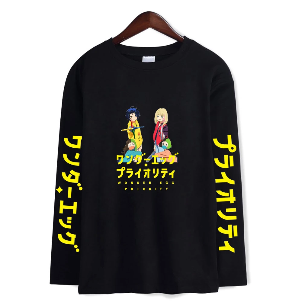 Anime Cartoons Printed Wonder Egg Priority Long Sleeve T Shirt Men's Women's Shirt Spring Autumn Inner Wear Funny Clothing
Anime Cartoons Printed Wonder Egg Priority Long Sleeve T Shirt Men's Women's Shirt Spring Autumn Inner Wear Funny Clothing