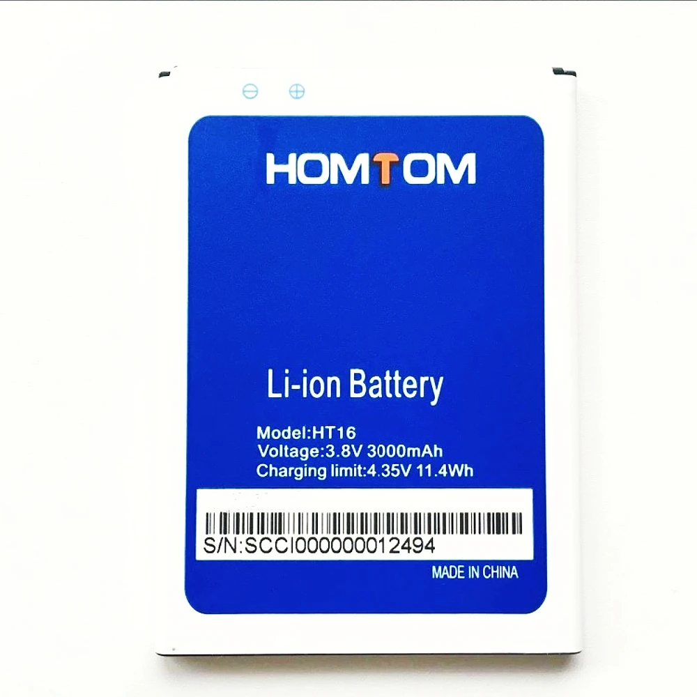 Аккумулятор HOMTOM HT16 100% оригинальная запасная литий-ионная аккумуляторная батарея
