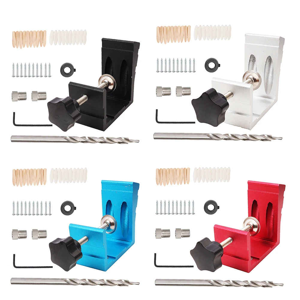46pcs Oblique Pocket Jig Kit Drilling Guide Hinge Hole Locator Woodworking Tools Hole Locator Drilling Kit Woodworker DIY Tools
46pcs Oblique Pocket Jig Kit Drilling Guide Hinge Hole Locator Woodworking Tools Hole Locator Drilling Kit Woodworker DIY Tools