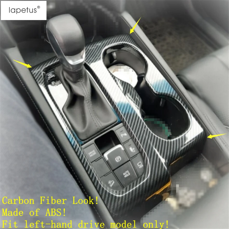 Lapetus Accessories For Hyundai Santa Fe 2019 2020 2021 Gear Shift Control Center Water Cup Holder Cover Trim Carbon Fiber ABS
Lapetus Accessories For Hyundai Santa Fe 2019 2020 2021 Gear Shift Control Center Water Cup Holder Cover Trim Carbon Fiber ABS