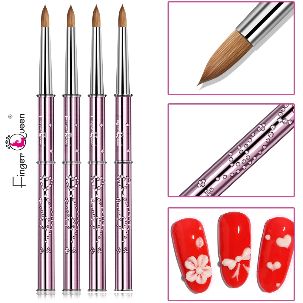 New 100% Kolinsky Acrylic Natural Hair Drawing Manicure Design Brushes Line Pen Uv Nail Builder Gel Nail Art Brush Set
New 100% Kolinsky Acrylic Natural Hair Drawing Manicure Design Brushes Line Pen Uv Nail Builder Gel Nail Art Brush Set