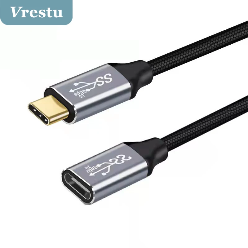 USB 3.1 Type C Gen2 Cable 5A 100W 10Gbps 4K 60Hz HD Video for Macbook Pro USB C Male to Female Extender Cord USBC Extension Line
USB 3.1 Type C Gen2 Cable 5A 100W 10Gbps 4K 60Hz HD Video for Macbook Pro USB C Male to Female Extender Cord USBC Extension Line