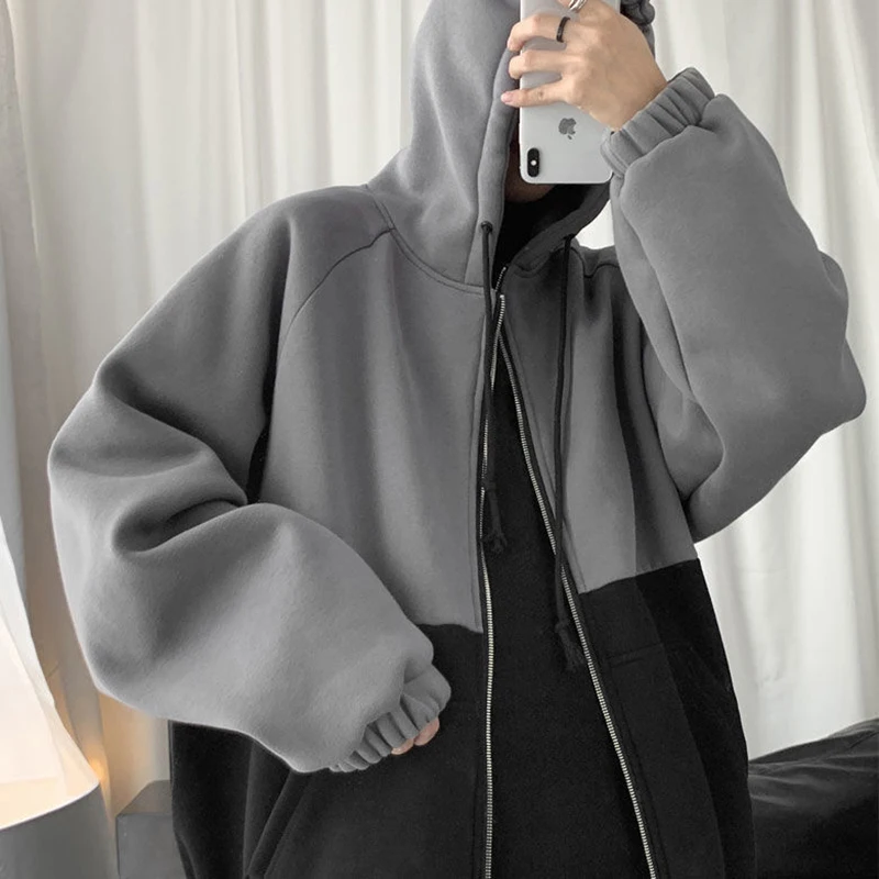 Colorblock jacket ladies winter Korean loose baseball uniform plus velvet thick hooded sweater y2k tops E-girl shadow streetwear
Colorblock jacket ladies winter Korean loose baseball uniform plus velvet thick hooded sweater y2k tops E-girl shadow streetwear