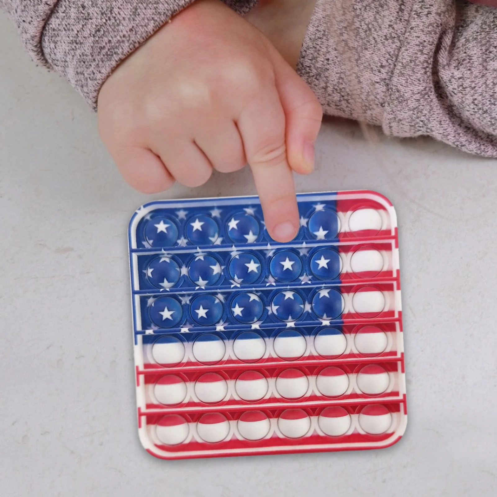 1PC Novelty Soft Squeeze Patriotic Bubble Sensory Toy American Flag Bubble Sensory Fidget Silicone Toy Decompression Hand Toys
1PC Novelty Soft Squeeze Patriotic Bubble Sensory Toy American Flag Bubble Sensory Fidget Silicone Toy Decompression Hand Toys