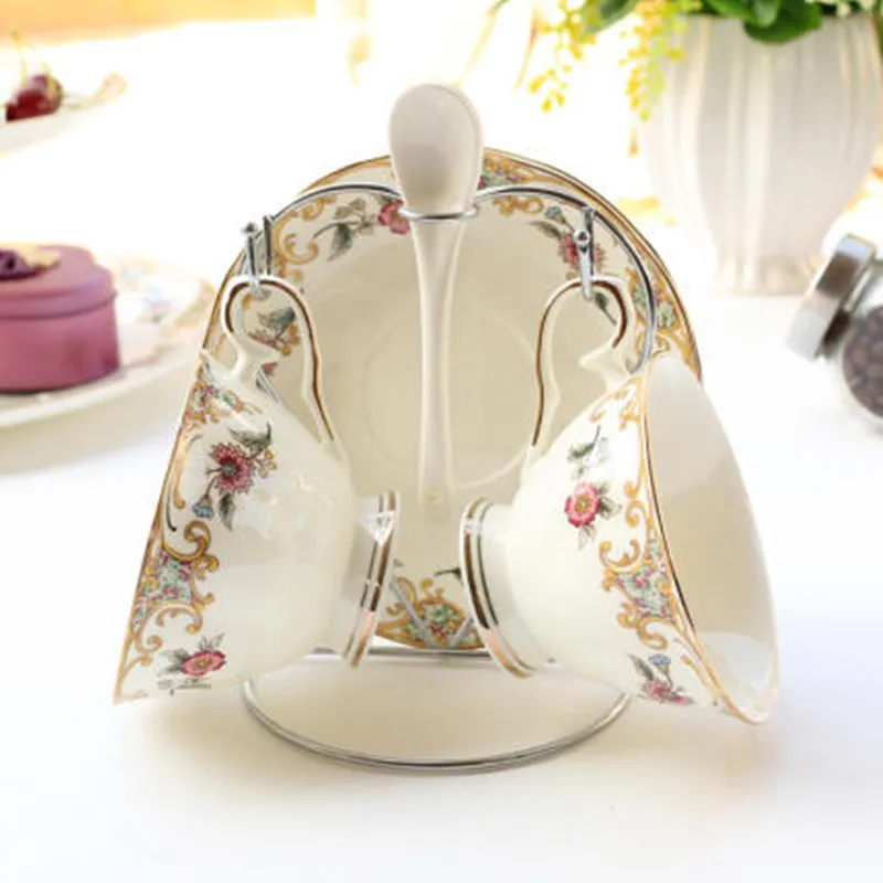 British Bone China Coffee Cup Set European Coffee Set 2 Cup Sets Tea Cups Milk Mug Chinaware Teapot with Spoon To Send Steel Fra
British Bone China Coffee Cup Set European Coffee Set 2 Cup Sets Tea Cups Milk Mug Chinaware Teapot with Spoon To Send Steel Fra