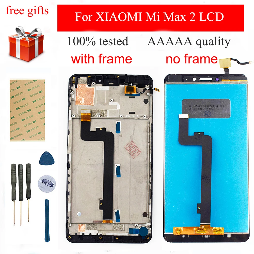 100% Протестировано для Xiaomi Mi Max 2 lcd сенсорный экран 6 44 ''для Max2 ЖК дисплей